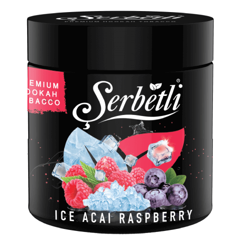 Serbetli Ice Acai Raspberry Hookah Shisha Tobacco - 