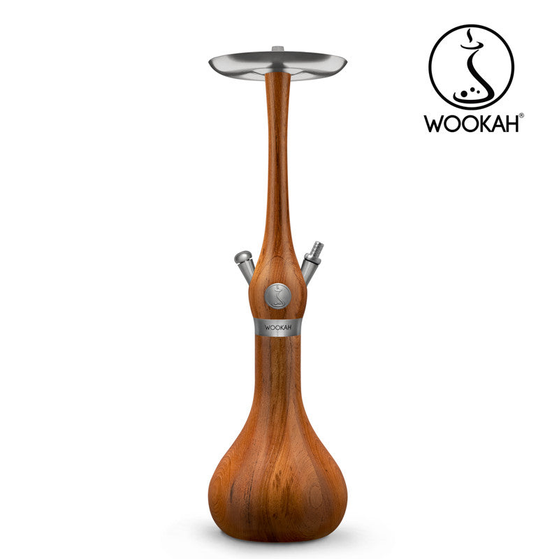 Wookah Hookah Classic - Wooden Base - Teak