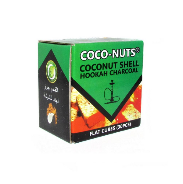 Zebra Coco-Nuts Hookahs Coals - Flats (30 Pieces) - 