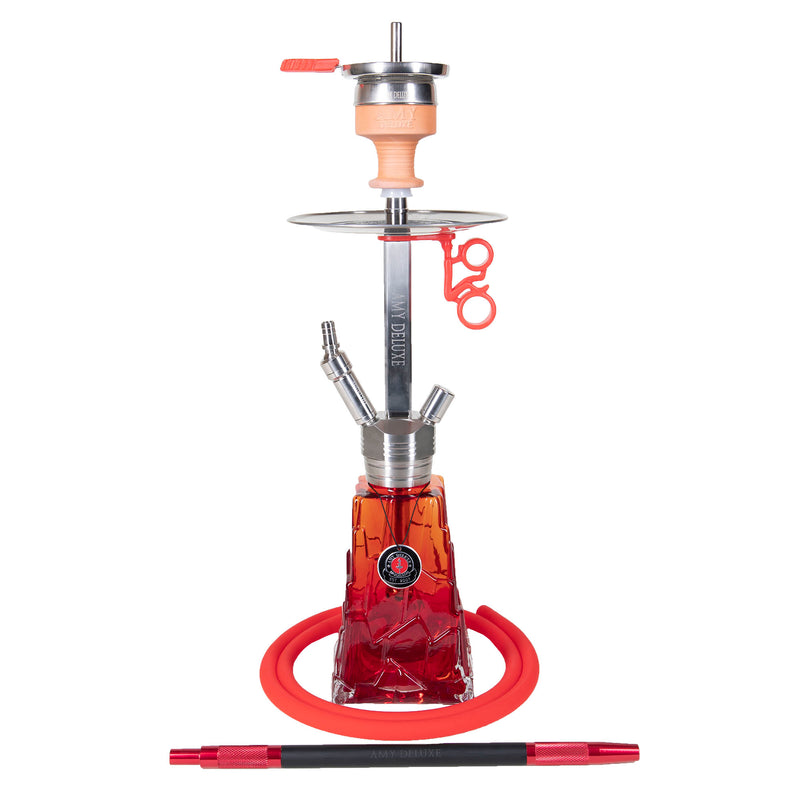 Amy Mini Crystalica Hookah (SS18.02) - Red