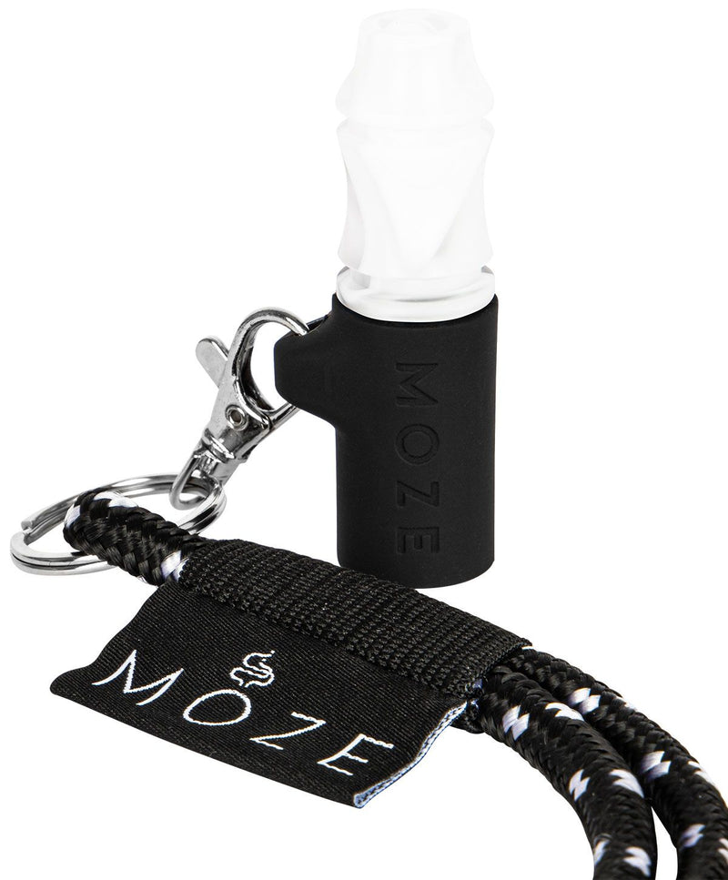 Moze Personal Hookah Mouth Tip - Wavy Line - Frosted