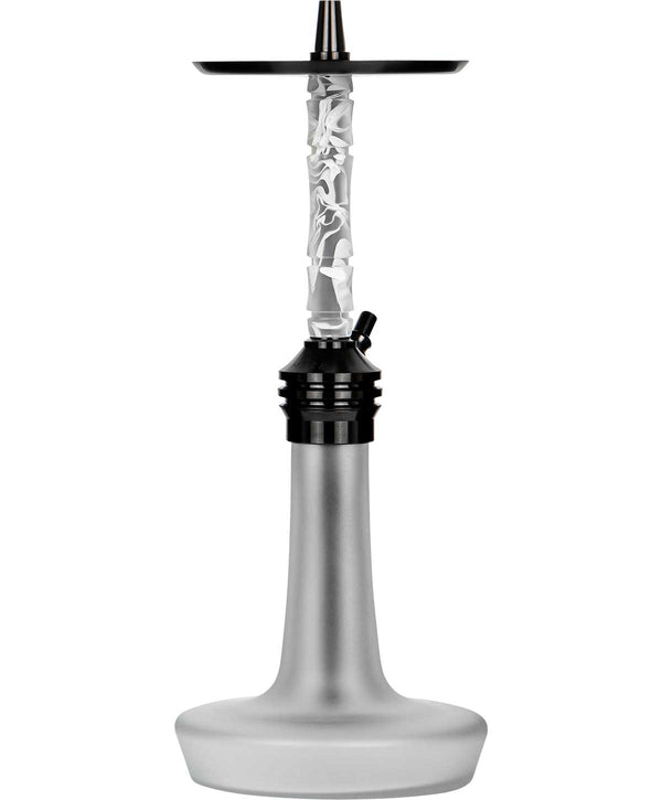 Moze Varity Lounge Hookah - Black - Frosted - Wavy Frosted