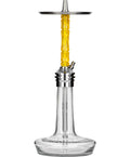 Moze Varity Lounge Hookah - Silver - Clear - Wavy Yellow