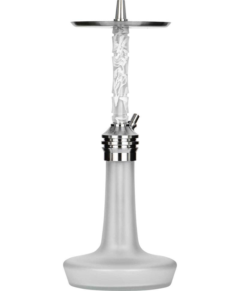 Moze Varity Lounge Hookah - Silver - Frosted - Wavy Frosted
